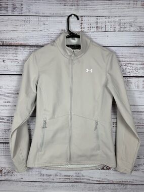 Under Armour ColdGear Fleece Lined Softshell Jacket Cream Small